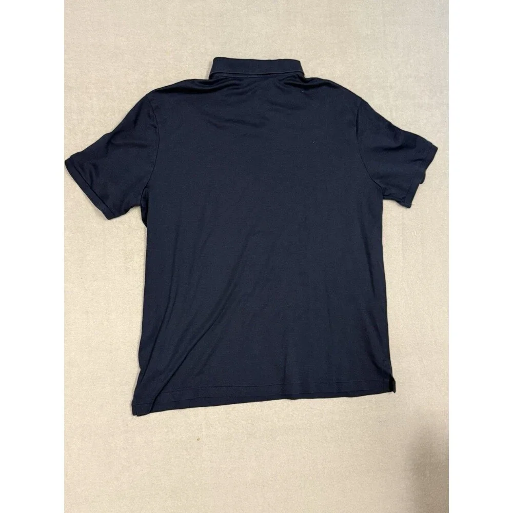 Polo Ralph Lauren Mens Polo Shirt XL Navy Blue Short Sleeve Classic Fit QR Tag
